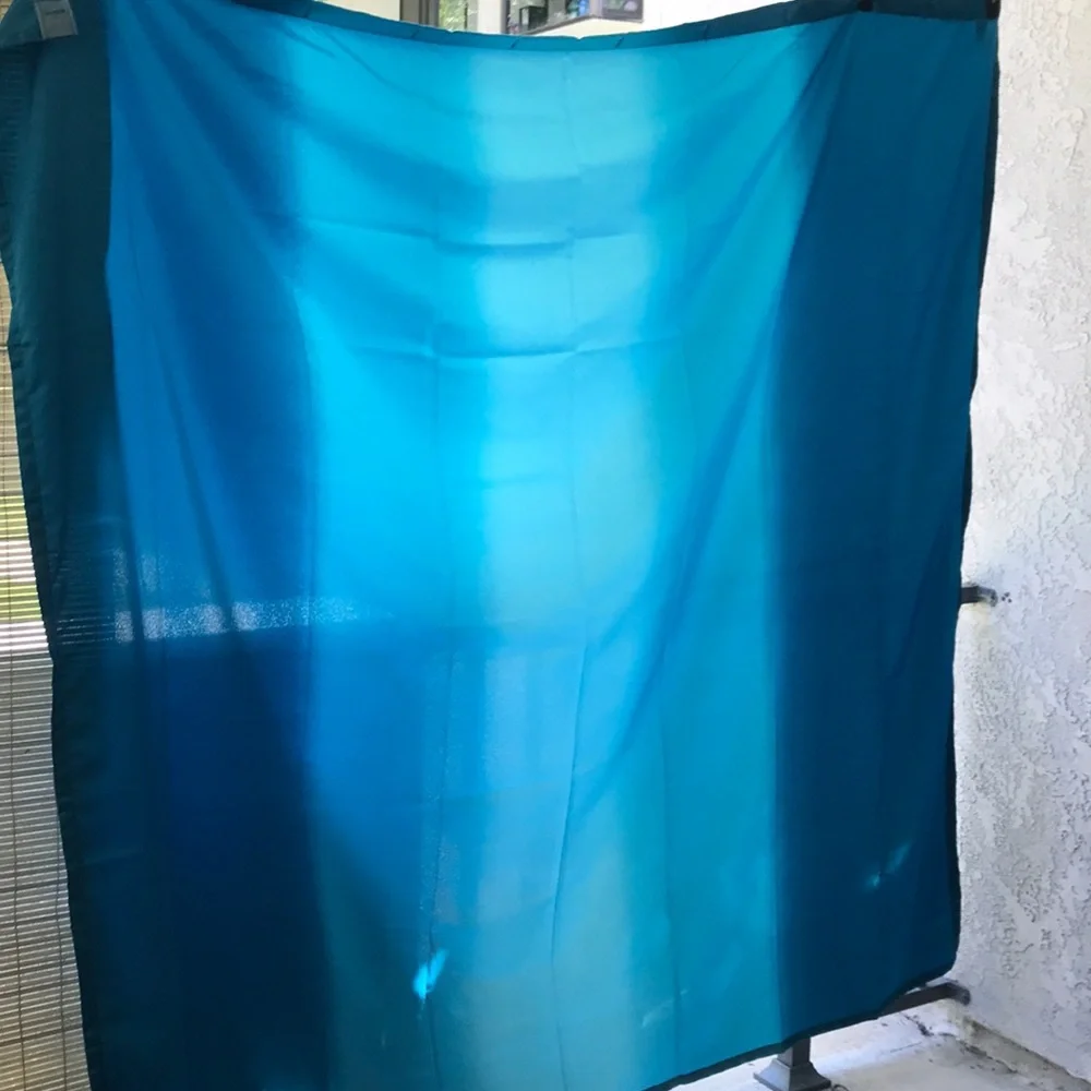 Blue Ombré Shower Curtain